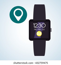 Smart device design. Gadget icon. Isolated illustration , vector