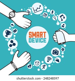 smart device design, vector illustration eps10 graphic 