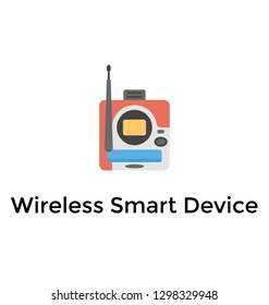 Smart device flat detailed icon 