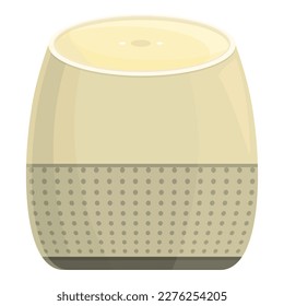 Smart device icon cartoon vector. Speaker voice. Virtual control