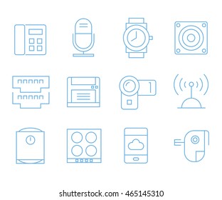 smart device icons, gadget icons
