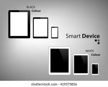 Smart Device Tablet and smart phone Vector eps10