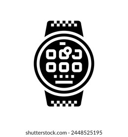 smart device tech enthusiast glyph icon vector. smart device tech enthusiast sign. isolated symbol illustration