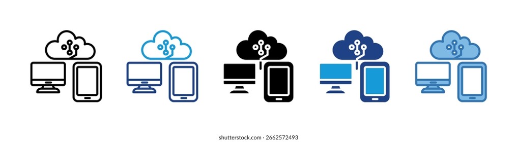 Elemento de icono de dispositivos inteligentes para diseño
