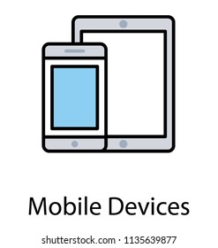
Smart devices mobile phone and tablet pc 
