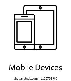 
Smart devices mobile phone and tablet pc 
