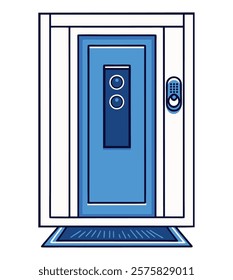 Smart digital door with WiFi control