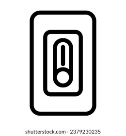 smart dimmer switch home line icon vector. smart dimmer switch home sign. isolated contour symbol black illustration
