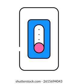 smart dimmer switch home line icon vector. smart dimmer switch home sign. isolated symbol illustration