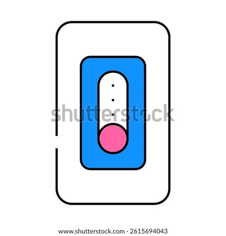 smart dimmer switch home line icon vector. smart dimmer switch home sign. isolated symbol illustration