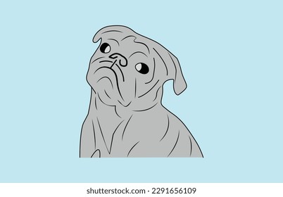 Smart dog vector arts illustrations