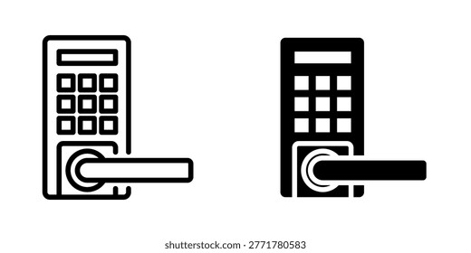 smart door icon, element icon for design branding, print, and digital media