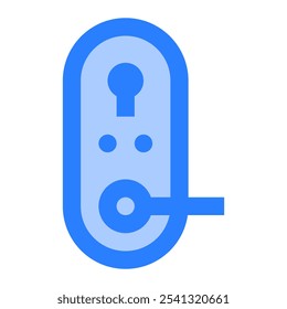 Smart door icon. smart door, smart home, door, lock, safety, home, security, electronic, device, technology. Vector icon illustration