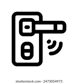 smart door icon. vector dual tone icon for your website, mobile, presentation, and logo design.