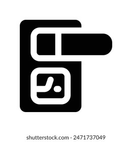 Smart Door-Symbol. Vektorgrafik-Glyphensymbol für Ihre Website, Ihr Handy, Ihre Präsentation und Ihr Logo-Design.