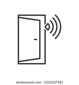 Smart door icon - wifi control door icon