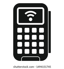 Smart door keypad icon. Simple illustration of smart door keypad vector icon for web design isolated on white background