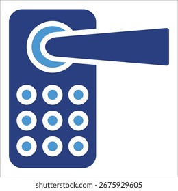 Elemento elegante del icono de la cerradura de puerta para el diseño