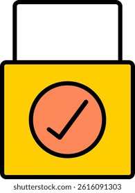 Smart Door Lock Line Vector Icon Design