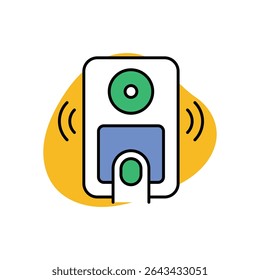 Smart Doorbell Icon vector stock illustration