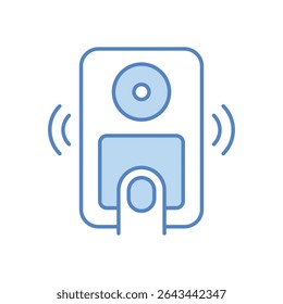 Smart Doorbell Icon vector stock illustration