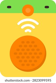 Smart Doorbell Modern Colorful Flat Icon Design