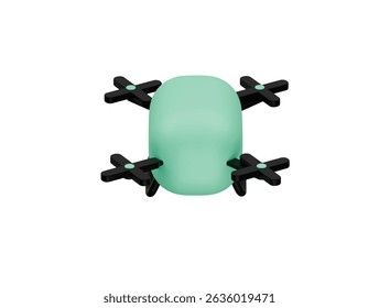  smart drone icon 3d illustration render