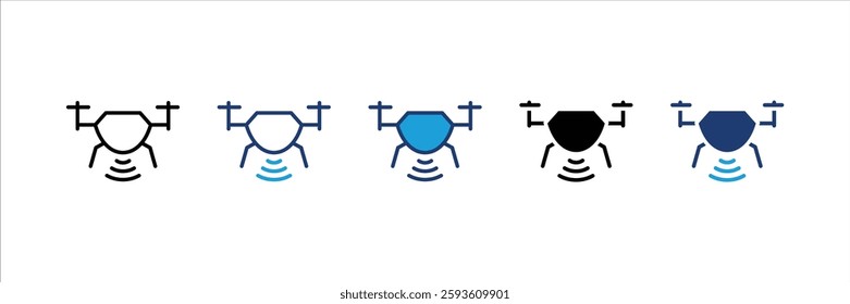 Smart Drone Icon Element For Design