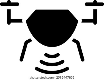 Smart Drone Icon Element For Design