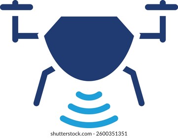 Smart Drone Icon Element For Design