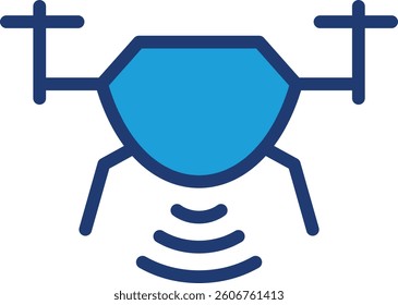 Smart Drone Icon Element For Design