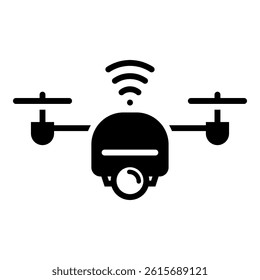 Smart Drone Icon Element For Design
