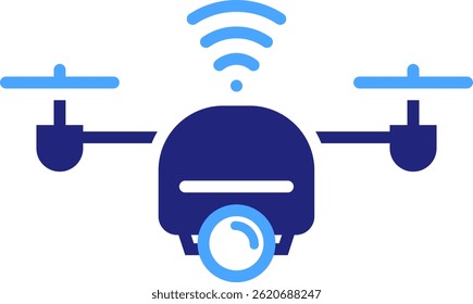 Smart Drone Icon Element For Design