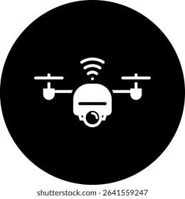 Smart Drone Icon Element For Design