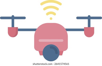 Smart Drone Icon Element For Design