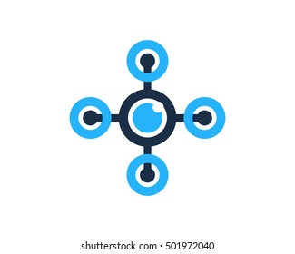 Smart Drone Logo Design Template