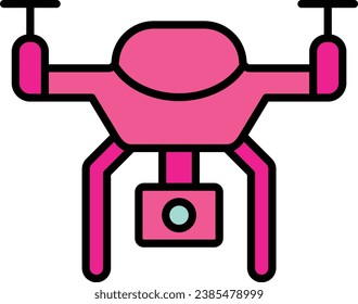 Smart Drone vector icon. Can be used for printing, mobile and web applications.