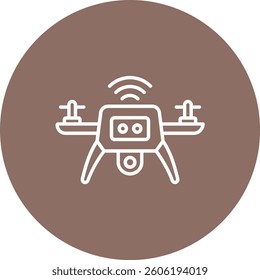 Smart Drone vector icon. Can be used for printing, mobile and web applications.