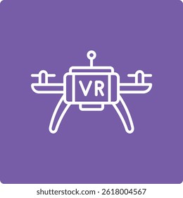 Smart Drone vector icon. Can be used for printing, mobile and web applications.