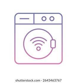 Smart Dryer Icon vector stock illustration