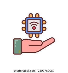 Smart dust  icon in vector. Illustration