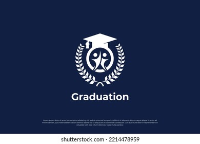 Diseño de logotipo de educación inteligente. Plantilla de logotipo escolar.
