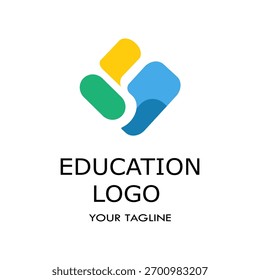 Smart education logo design template.