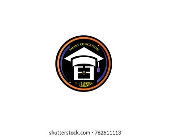 Smart education logo design template ,Education logo design concept ,Vector illustration