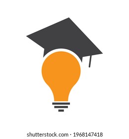 Ilustración vectorial del logotipo de educación inteligente