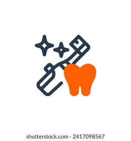Smart Electric Toothbrush Vector Icon Illustration