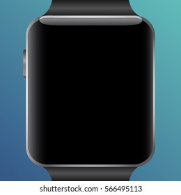 Smart electronic intelligence watch.Vector illustration 