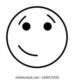 smart emoticon flat style vector
