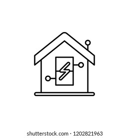 Smart energy consumption icon. Element of smart house icon for mobile concept and web apps. Thin line Smart energy consumption icon can be used for web and mobile