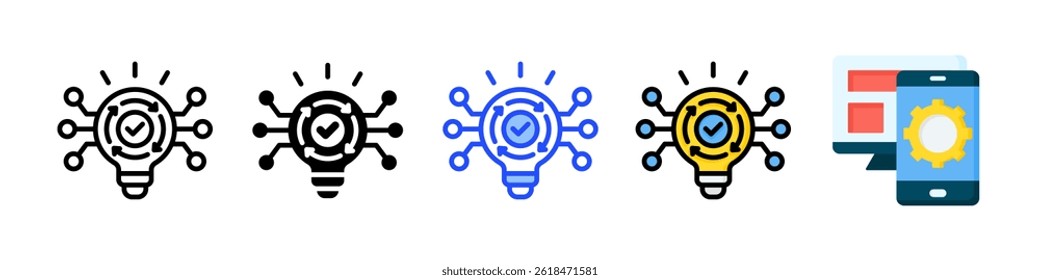 Smart Energy Icon Collection With Multiple Styles